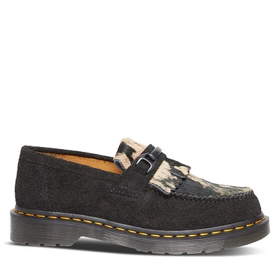 Dr. Martens Women's Adrian Snaffle Loafers in Black/Beige in Black Misc, Size 6, Leather