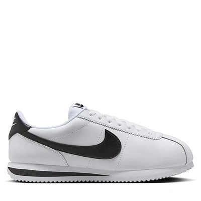 Nike Women's Cortez Sneakers in White Black, Size 6, Leather
