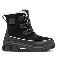 Sorel Women's Tivoli V Winter Waterproof Boots Black, Leather