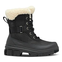 Sorel Women's Tivoli Parc Winter Waterproof Boots Black, Leather