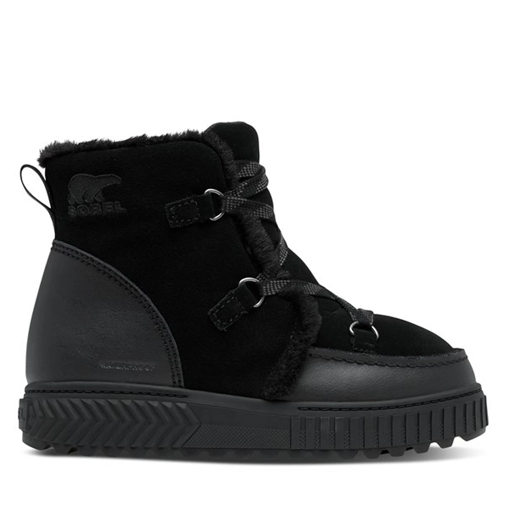 Sorel Women's Ona Ave Alpine Winter Waterproof Boots Black, Suede