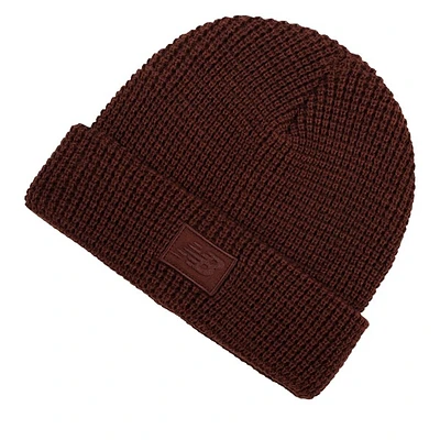 New Balance Winter Watchman Beanie Hat in Bourgogne, Acrylic