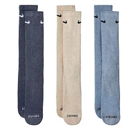 Nike Everyday Cushion Crew Socks /Beige/Light Green, Polyester
