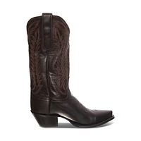 Caborca Women's Raya Cowboy Boots in Brown, Size 6, Leather