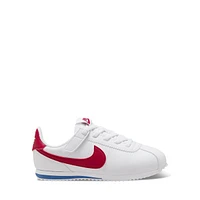 Nike Little Kids' Cortez Sneakers White/Red White Misc, Largeittle Kid Textile