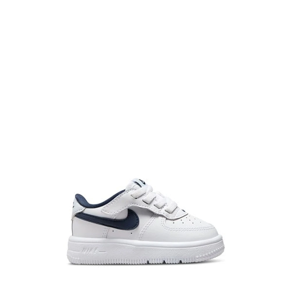 Nike Toddler's Air Force 1 Low EasyOn Sneakers Navy White Misc, Toddler Leather