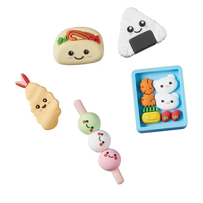 Crocs Multi-Color colour Cute Snacks Jibbitz in Vif, Rubber