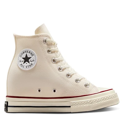 Converse Women's Chuck 70 Wedge Platform Sneakers Ergret White Misc, Canvas