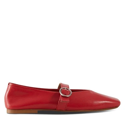 Floyd Women's Emy Ballet Flats Rouge, Leather