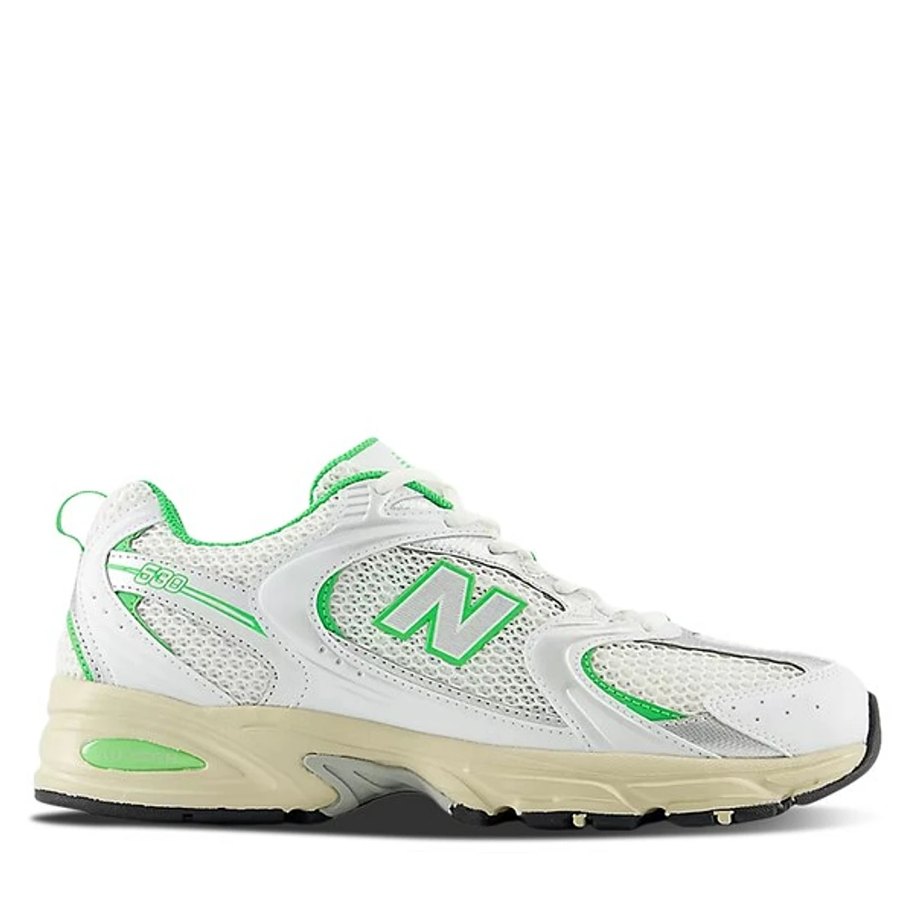 New Balance 530 Sneakers White/Green/Beige, Womens / Mens Rubber