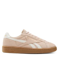 Reebok Women's Club C Grounds UK Sneakers Light Pink/White/Gum Beige, Suede