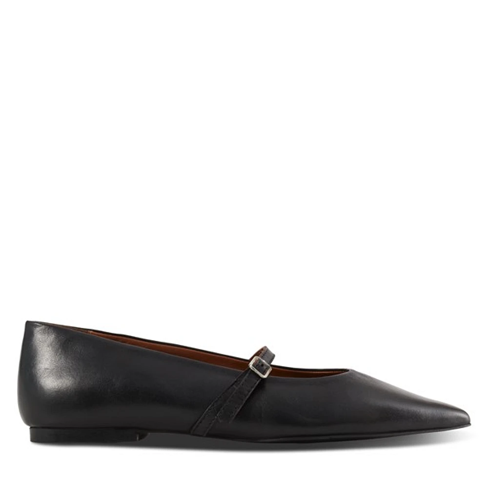 Floyd Women's Mila Ballet Flats Black, Leather
