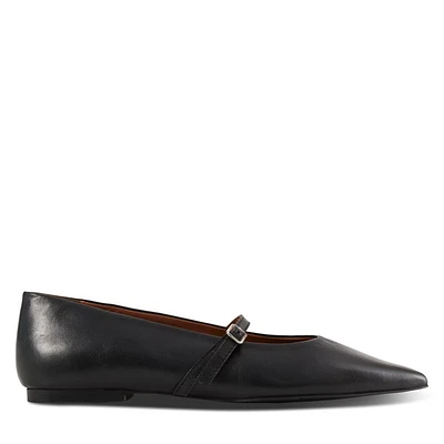 Floyd Women's Mila Ballet Flats Black, Leather