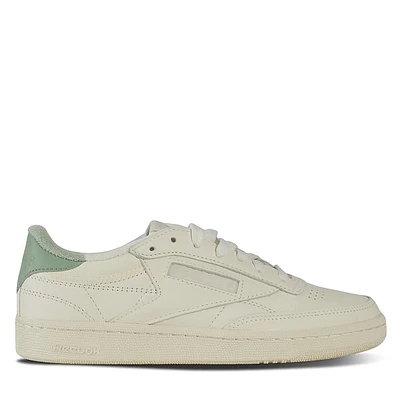 Reebok Women's Club C 85 Vintage 40th Anniversary Sneakers Chalk/Sage White Os, Leather