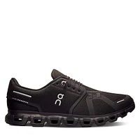 On Men's Cloud 6 Athletic Sneakers Black, Polyester