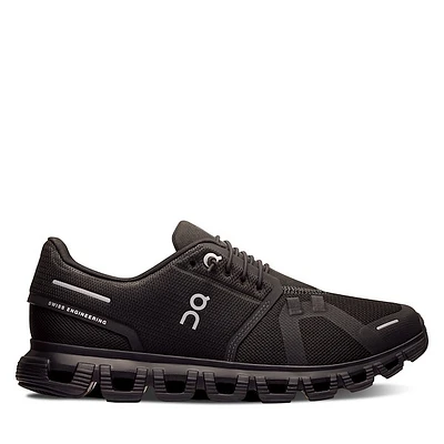 On Women's Cloud 6 Athletic Sneakers Black, Rubber