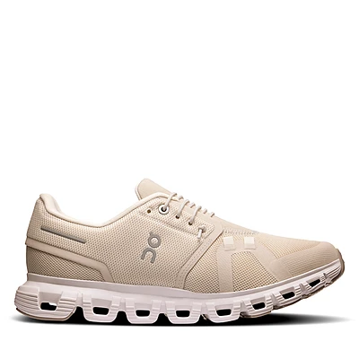 On Women's Cloud 6 Athletic Sneakers Beige, Rubber
