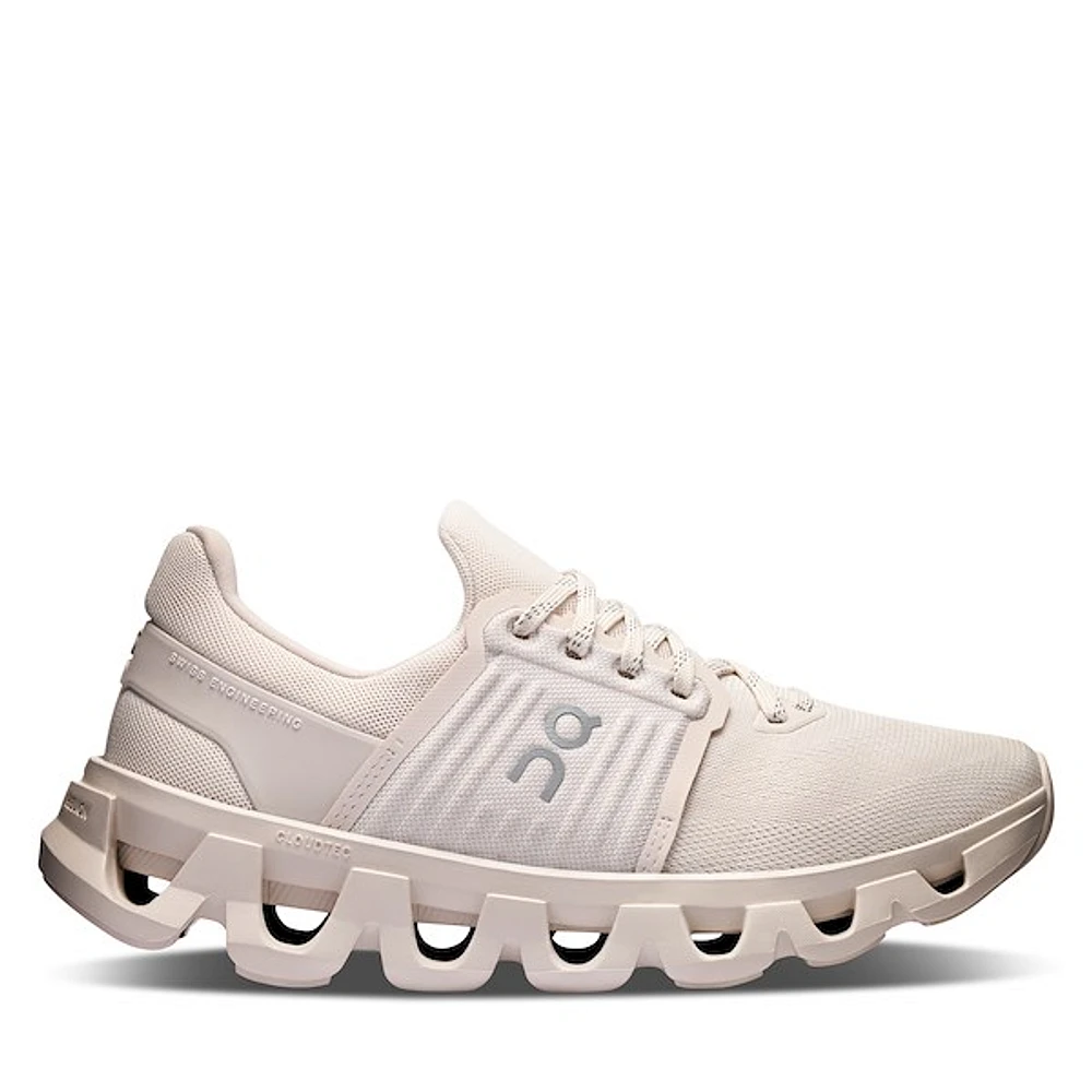 On Women's Cloudswift 4 Athletic Sneakers Sand/Ivory Naturel, Polyester