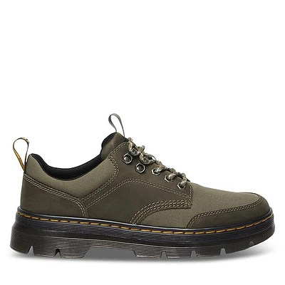 Dr. Martens Men's Reeder Lace-Up Shoes Green Moyen, Leather