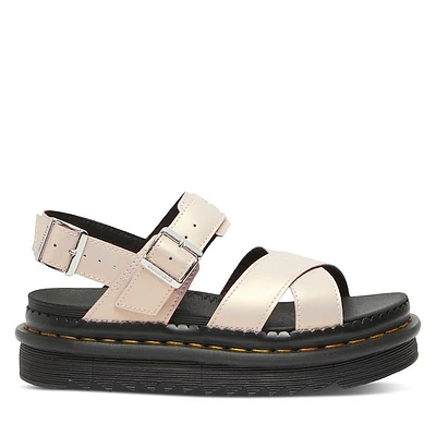 Dr. Martens Women's Voss Platform Sandals Rose, Leather