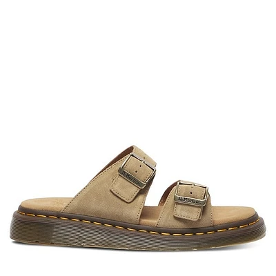 Dr. Martens Josef Slide Sandals Savannah Beige, Womens / Mens Suede