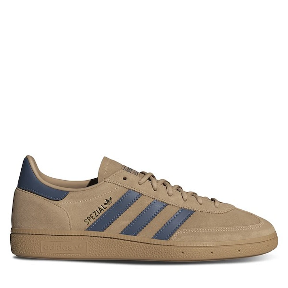 adidas Men's Handball Spezial Sneakers Taupe/Dark Blue, Suede
