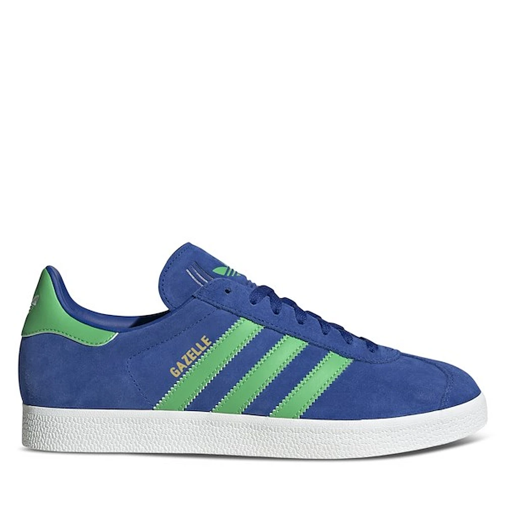 adidas Men's Gazelle Sneakers Blue/Green, Suede