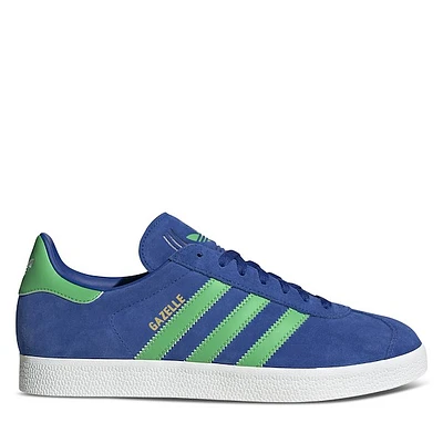 adidas Men's Gazelle Sneakers Blue/Green, Suede