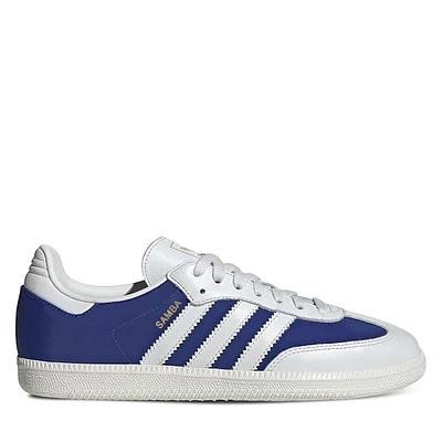 adidas Men's Samba OG Sneakers White/Blue, Nylon
