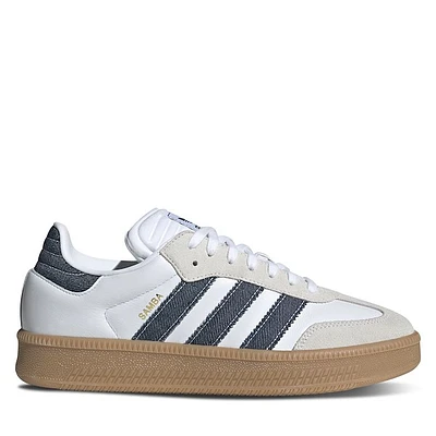 adidas Samba XLG Sneakers White/Denim White Marine, Womens / Mens Leather