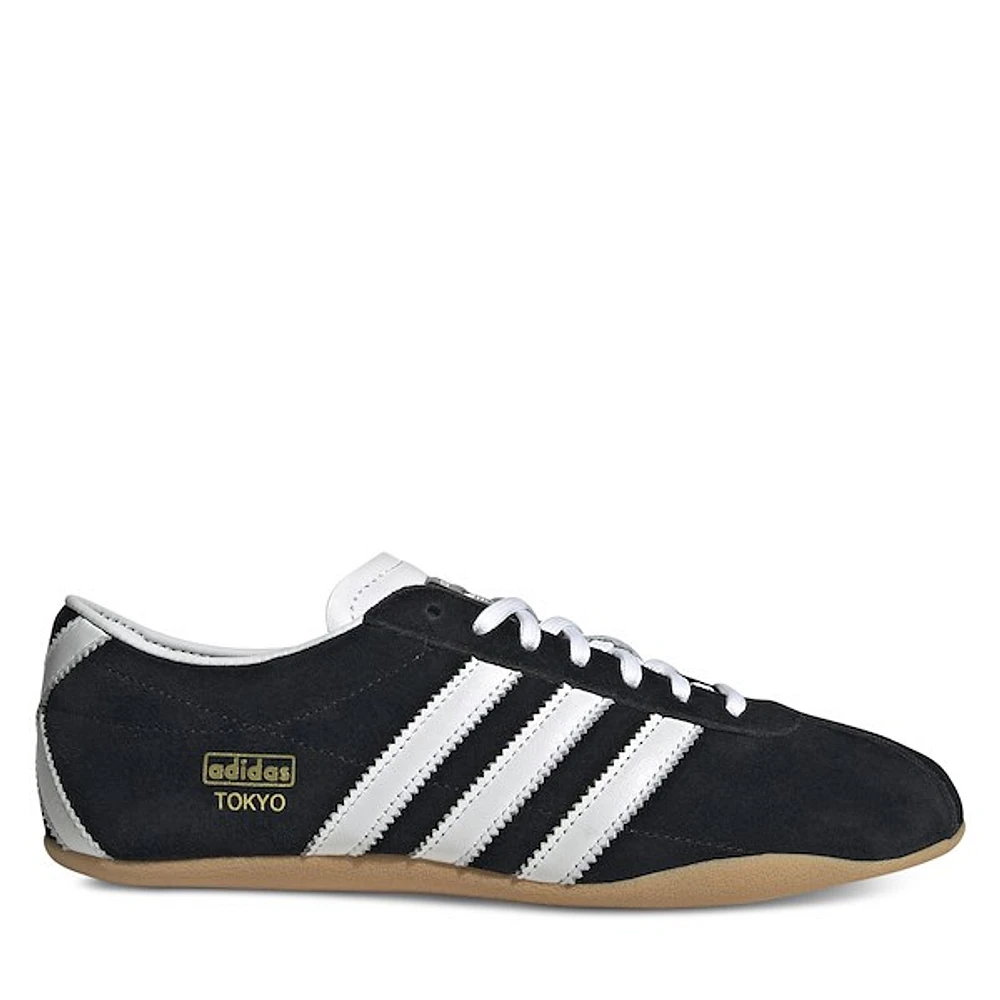 adidas Women's Tokyo OG Sneakers Black White, Suede