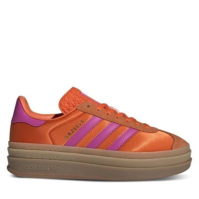 adidas Women's Gazelle Bold Platform Sneakers Orange/Pink, Suede