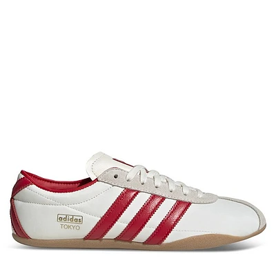 adidas Women's Tokyo OG Sneakers in Off-White/Red in White Os, Size 7, Leather