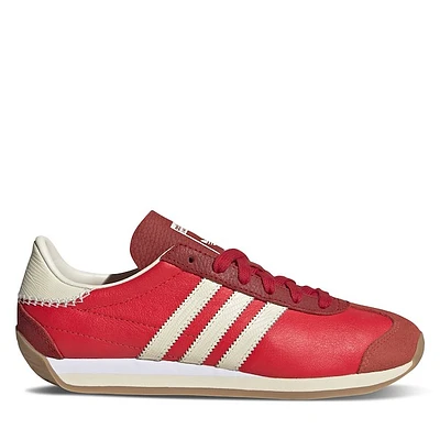 adidas Women's Country OG Sneakers Red/Cream Rouge, Leather