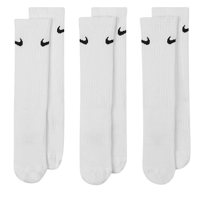Nike Kid's Everyday Cushion Crew Socks in White, Size SmallM (Kids' Shoe Size 3-5), Nylon