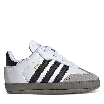 adidas Infant Samba OG Crib Sneakers Black White Misc, Baby Leather