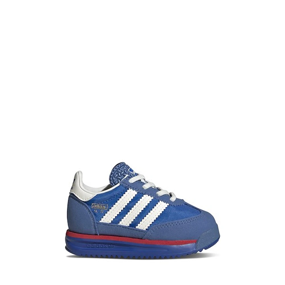 adidas Toddler's SL 72 Sneakers Blue/White/Red, Toddler Leather