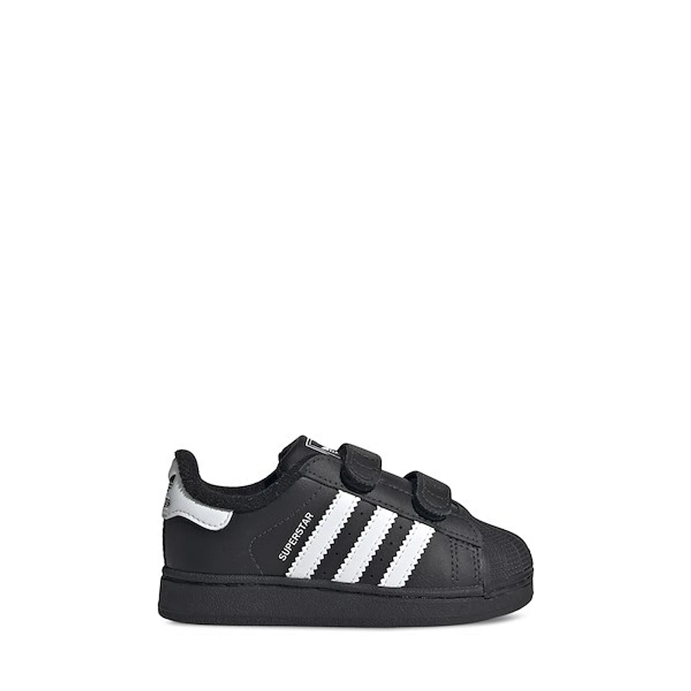 adidas Toddler's Superstar Sneakers Black / Misc, Toddler Leather