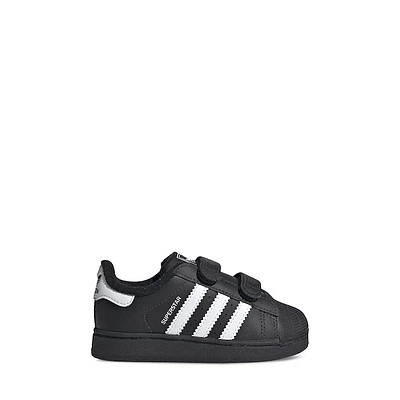 adidas Toddler's Superstar Sneakers Black / Misc, Toddler Leather