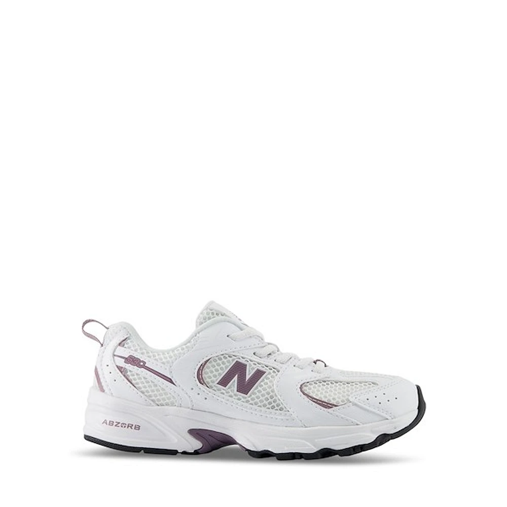 New Balance Little Kid's 530 Sneakers White/Purple, Largeittle Kid Rubber