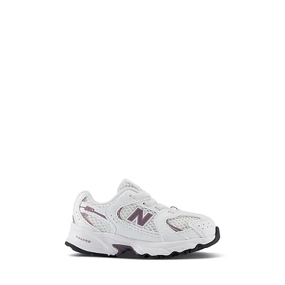 New Balance Toddler's 530 Sneakers White/Purple, Toddler Rubber