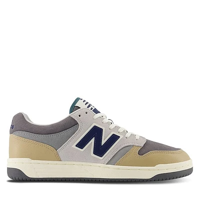 New Balance Men's BB480 Sneakers Slate Gray/Beige Gris Misc, Leather