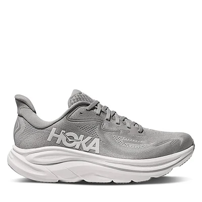 HOKA Men's Clifton 10 Sneakers Gray, Rubber