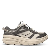 HOKA Bondi B3LS Sneakers Beige/Dark Gris, Womens / Mens Suede