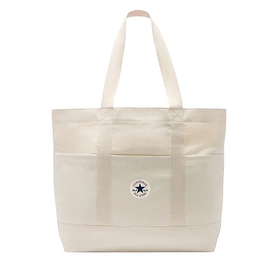 Converse Premium Canvas Tote Bag in Natural in White Os, Cotton