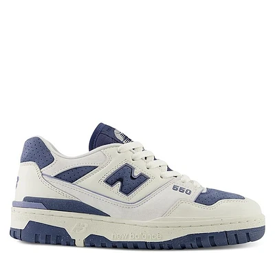 New Balance Women's BB550 Sneakers White/Indigo White Misc, Leather
