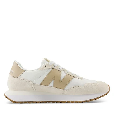 New Balance Women's 237 Sneakers White/Beige White Misc, Suede