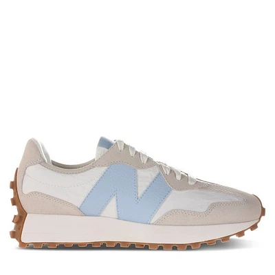 New Balance Women's 327 Sneakers Beige/Light White Misc, Suede