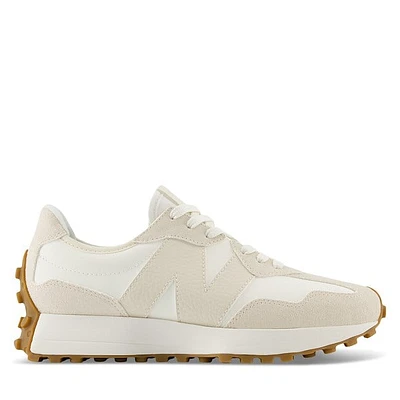 New Balance Women's 327 Sneakers Linen Naturel, Suede