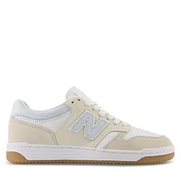 New Balance BB480 Sneakers Beige/Light Blue/White White Misc, Womens / Mens Leather